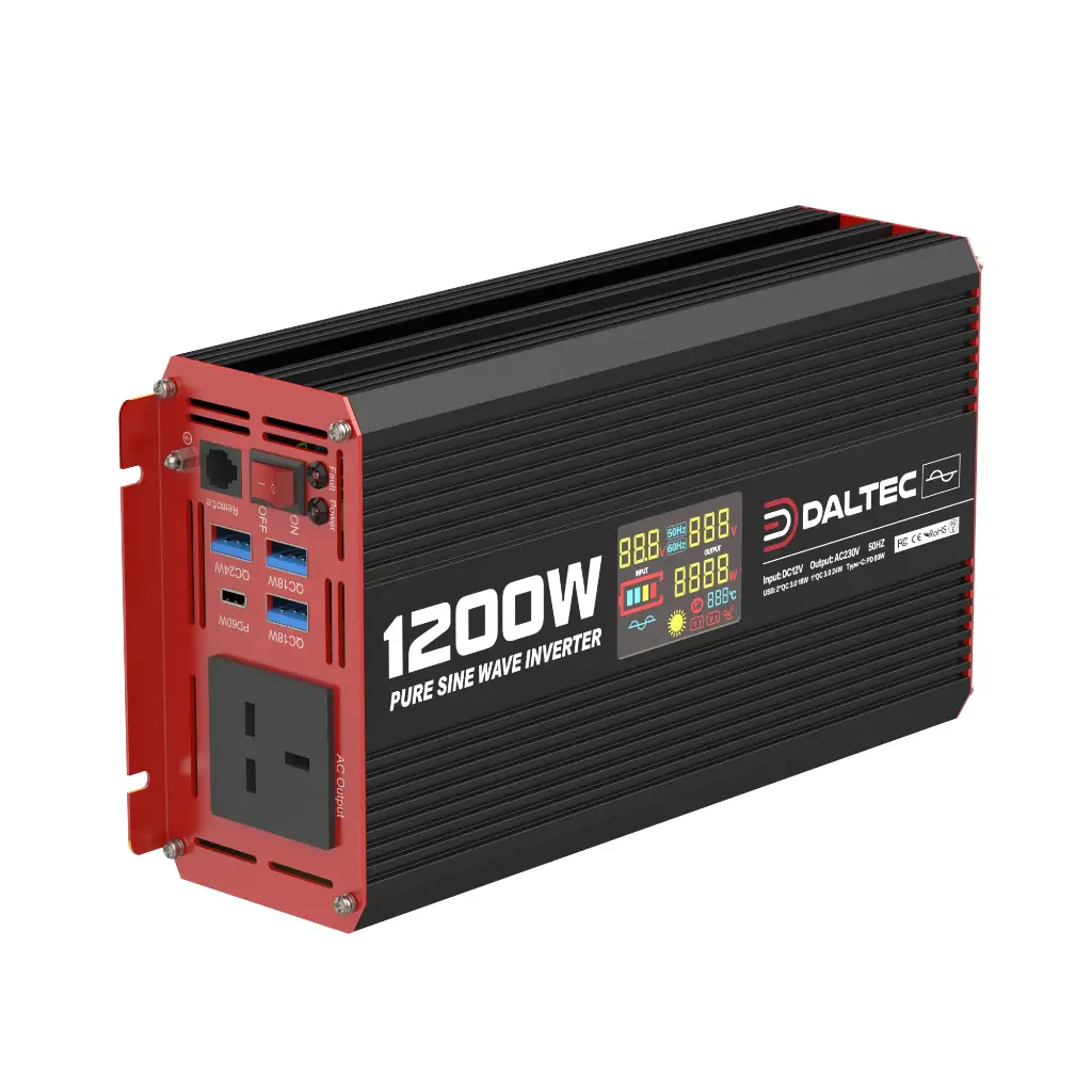 12v 1200W Pure Sine Wave Advanced Inverter DC-AC