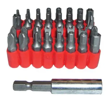 33-Piece Security Bit Set (+ holder) suit screwdriver