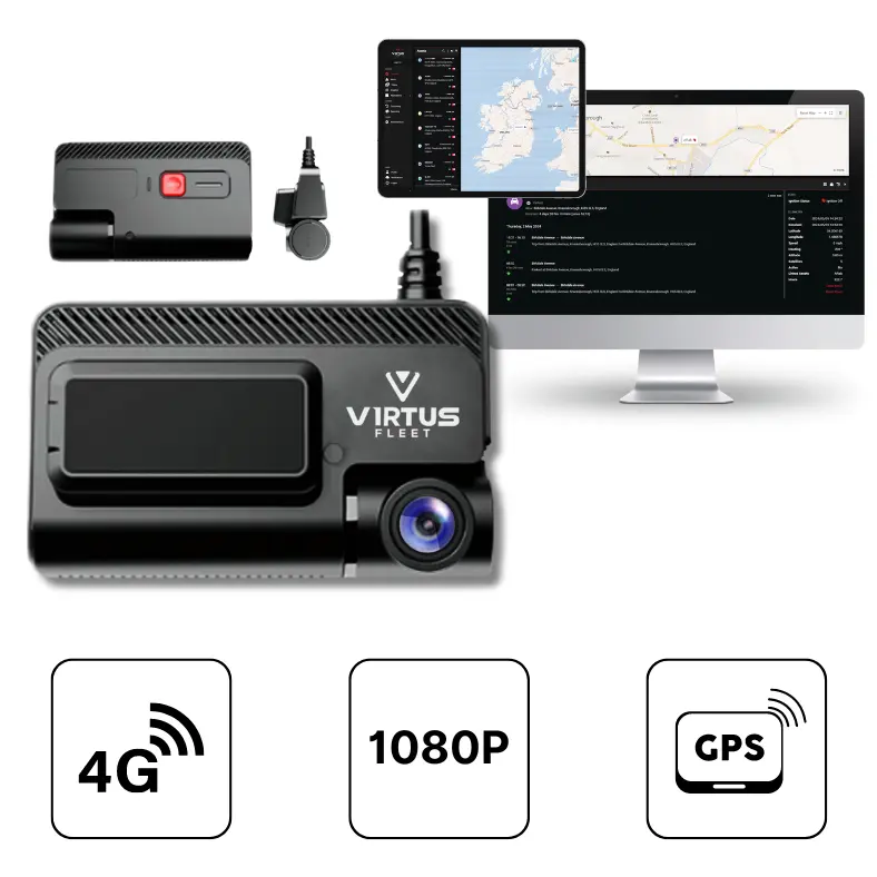 4G Dashcam Built in GPS and WIFI VF700