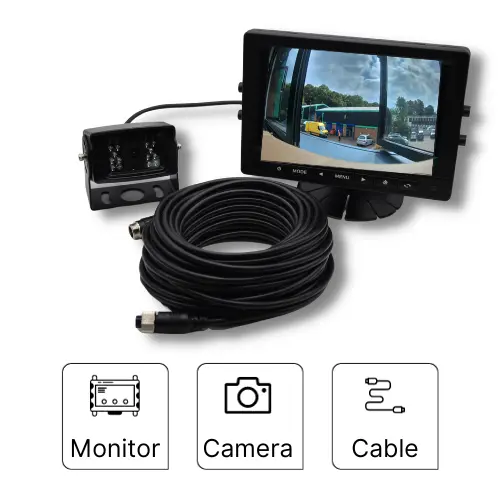 Reverse Camera System (7" 3 Channel Monitor AHD, 720p Camera, 15m Extension)