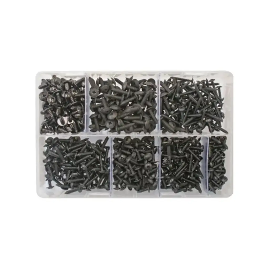 Assorted Black Self Tapping Screws