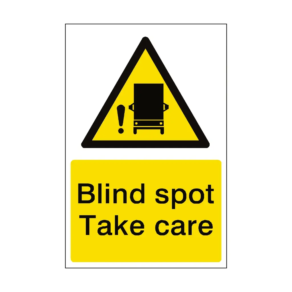 DVS Warning Sticker "Blind Spot Take Care"