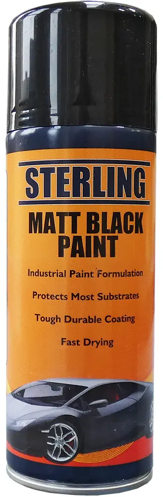 Matt Black Paint Aerosol/Spray (400ml)