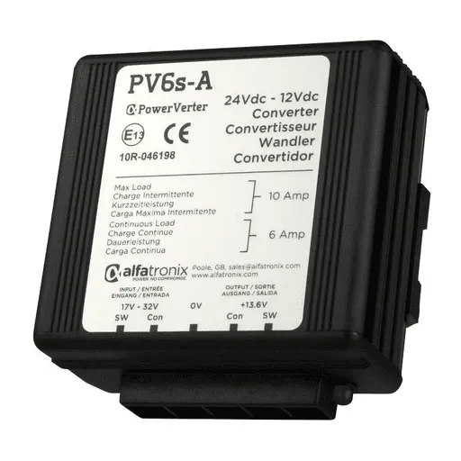 (PV6S-A) Dual Output 24v-12v Battery & IGN 6-10amp