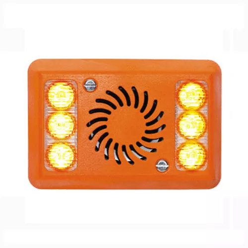 AVAL215CO 2 pod Amber LEDs with Speech and tonal Alarmalight