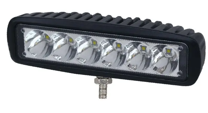 18W Rectangular Work Lamp - Spot Beam