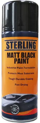 [D-CON-01477] Matt Black Paint Aerosol/Spray (400ml)